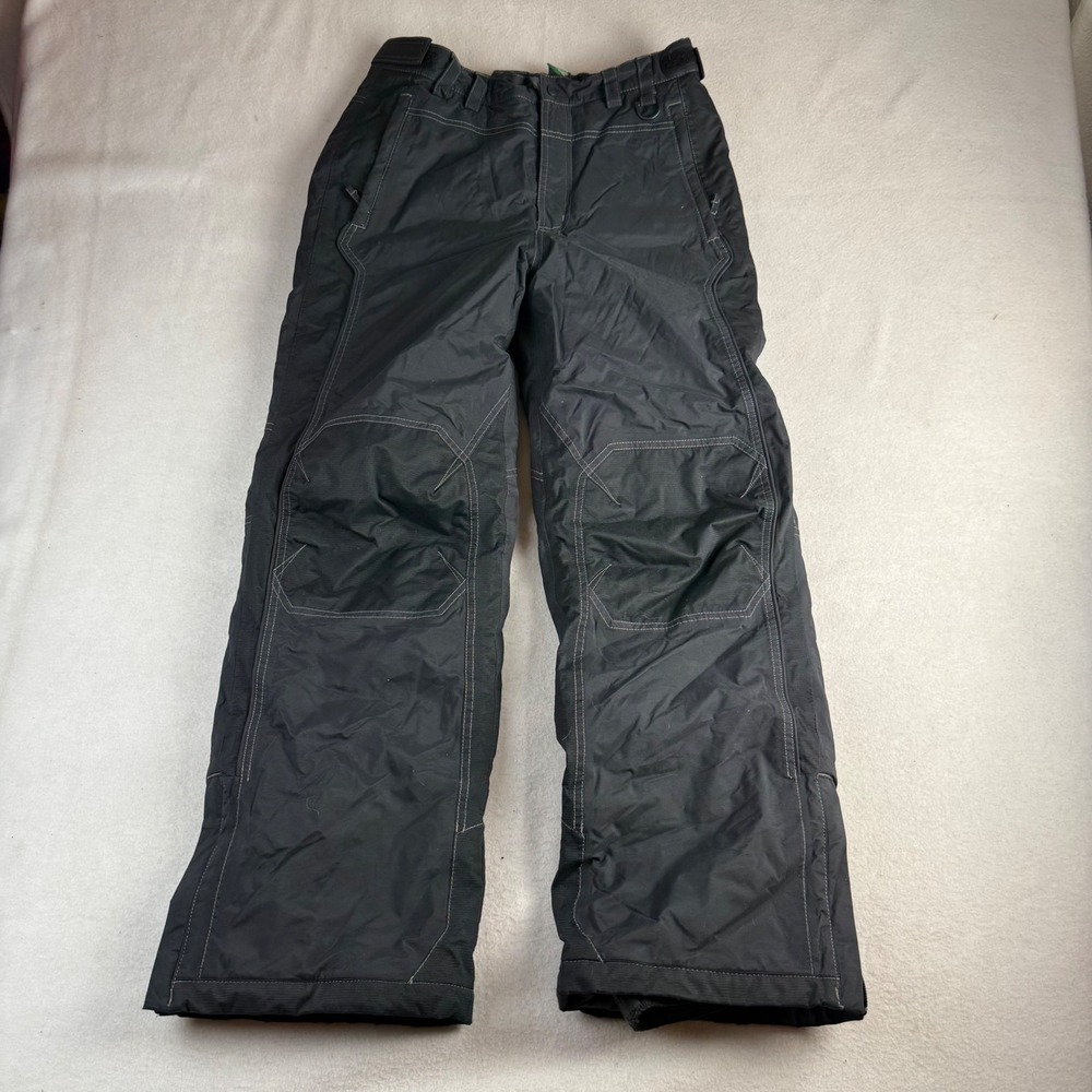 LL Bean Youth 16 Insulated Snow Pants Black Ski Snowboard 258453 Adjustable